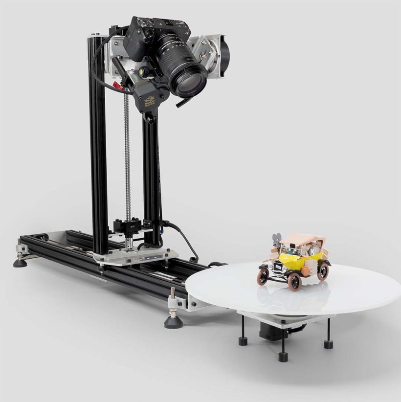 Moco Toolbox Imaging Setup 1x1 01 Moco Toolbox Imaging Photogrammetry Focus Stacking Motion Control Turntable Setup